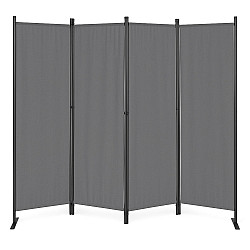 Sulankstoma pilka 4-sekcijų sodo ir kambario pertvara 167 x 216 cm MultiGarden