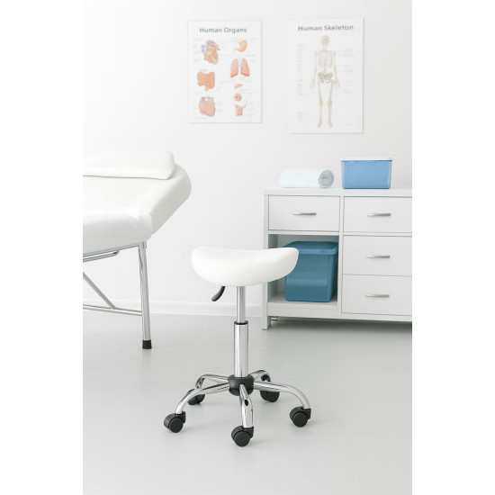 Balta sukama kėdė kosmetikos ir medicinos kabinetams Foteliai ir kėdės ModernHome