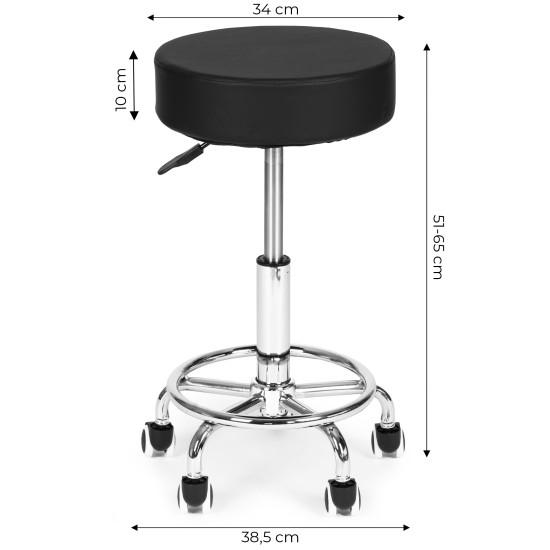 Juoda sukama kėdė kosmetikos ir medicinos kabinetams Foteliai ir kėdės ModernHome