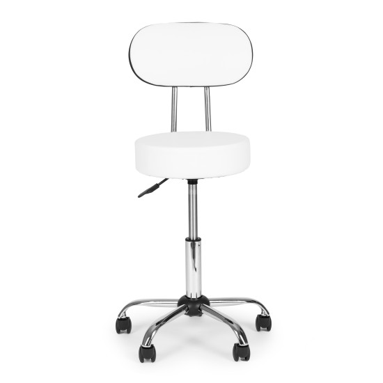 Kosmetologinė meistro balta reguliuojama kėdė Foteliai ir kėdės ModernHome