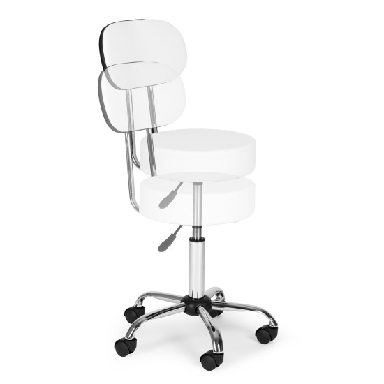 Kosmetologinė meistro balta reguliuojama kėdė Foteliai ir kėdės ModernHome