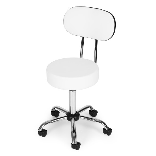 Kosmetologinė meistro balta reguliuojama kėdė Foteliai ir kėdės ModernHome