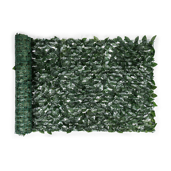 Dirbtinė žalia balkono/sodo gebenės gyvatvorė 300 x 100 cm