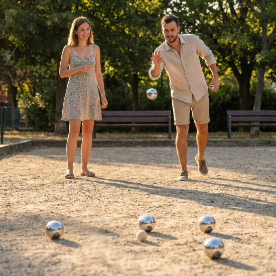 Boules Game Set Petanque 6 Balls + Case and Accessories