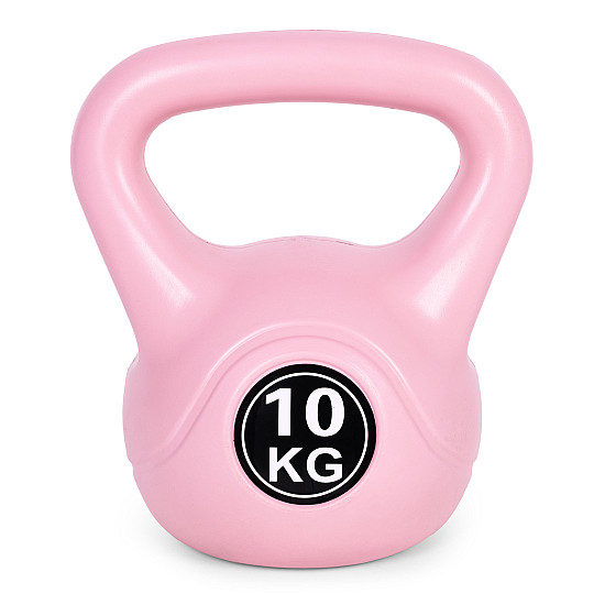Rožinis 10 kg kettlebell svoris treniruotėms ModernHome