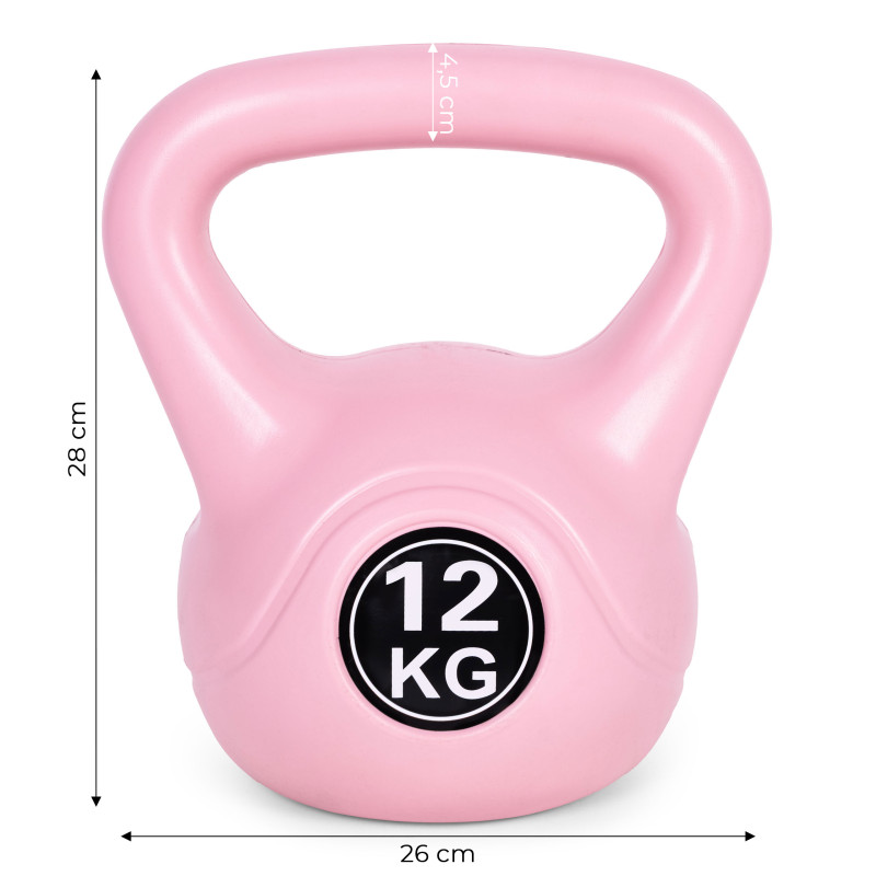12 kg różowy ciężarek do ćwiczeń ModernHome