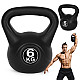 Juodas 6 kg kettlebell svoris treniruotėms ModernHome