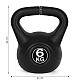 Juodas 6 kg kettlebell svoris treniruotėms ModernHome