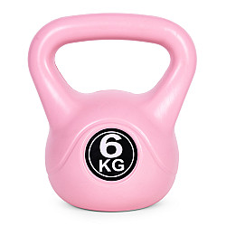 Vaaleanpunainen 6 kg:n kettlebell harjoittelua varten ModernHome