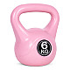 Rožinis 6 kg kettlebell svoris treniruotėms ModernHome