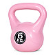 Rožinis 6 kg kettlebell svoris treniruotėms ModernHome