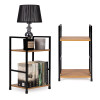 Wooden bookshelf with 2 shelves LOFT