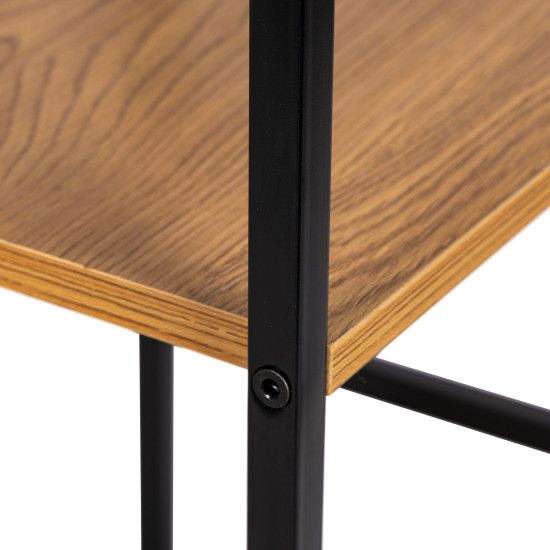 Medinė knygų lentyna su 2 lentynomis LOFT Lentynos ModernHome