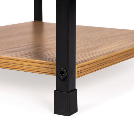 Medinė knygų lentyna su 2 lentynomis LOFT Lentynos ModernHome