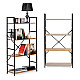 Lai puidust riiul 4 riiuliga LOFT ModernHome