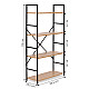 Lai puidust riiul 4 riiuliga LOFT ModernHome
