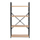 Lai puidust riiul 4 riiuliga LOFT ModernHome