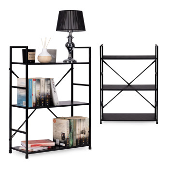 Трехъярусная полка LOFT с металлической рамой ModernHome
