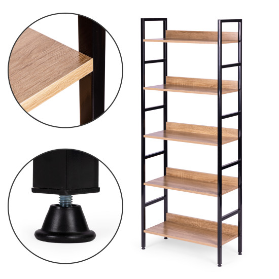 Aukšta metalinė spinta su 5 lentynomis Lentynos ModernHome