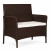 Brązowa dwuosobowa sofa ogrodowa z poduszką MultiGarden