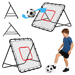 Futbolo treniruočių atšokimo tinklas 100 x 100 cm MOVEPRO
