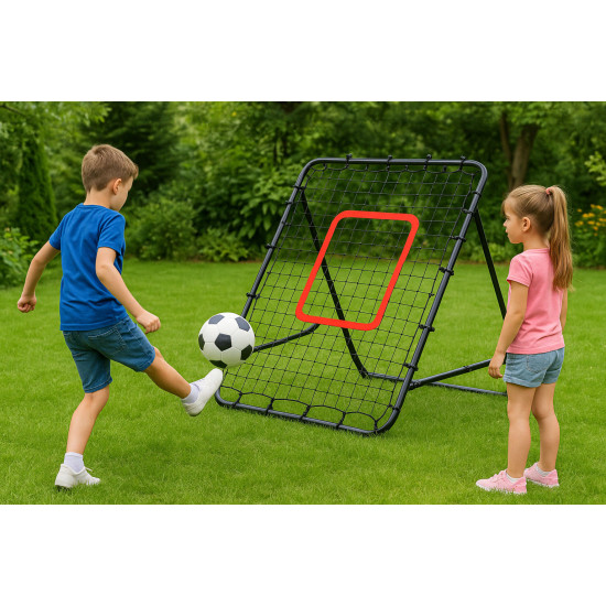 Futbolo treniruočių atšokimo tinklas 100 x 100 cm MOVEPRO