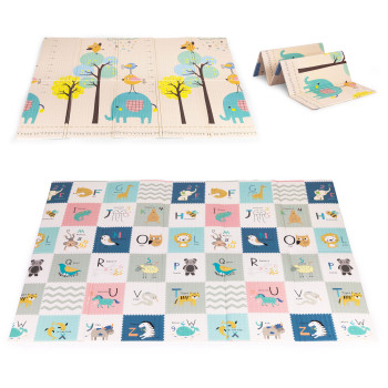 Игровой коврик 200 x 150 см с ростомером и алфавитом
