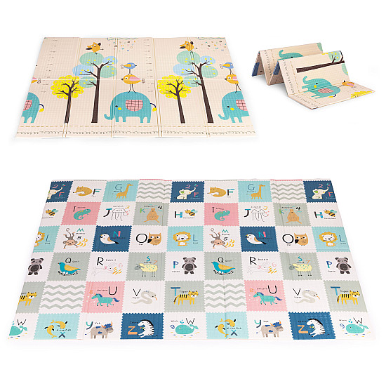 Play mat, 200 x 150 cm, with height chart and alphabet