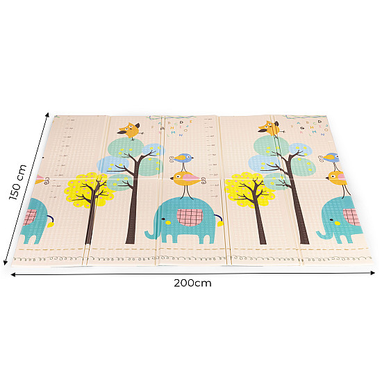 Play mat, 200 x 150 cm, with height chart and alphabet