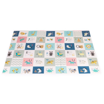 Игровой коврик 200 x 150 см с ростомером и алфавитом