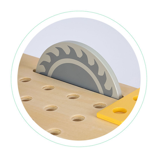 47 dalių medinių įrankių rinkinys Darbo įrankiai ECOTOYS