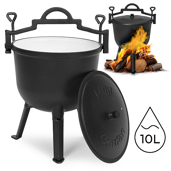 10 l talpos emaliuotas ketaus katilas MultiGarden