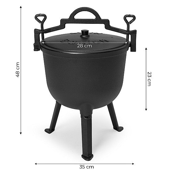 10 l talpos emaliuotas ketaus katilas MultiGarden