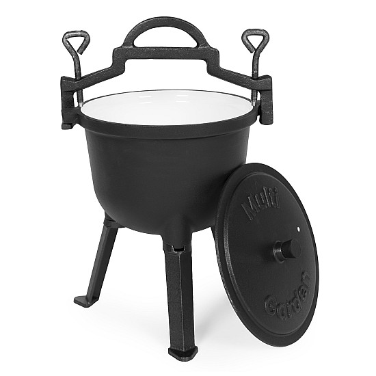 Emalizuotas ketaus katilas (5 l) su stovu MultiGarden