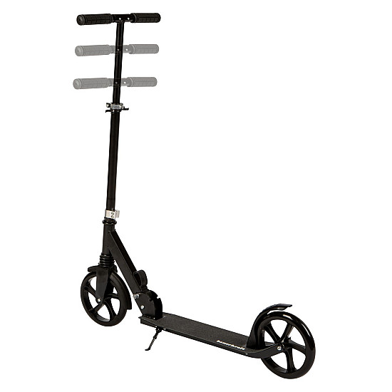 Sulankstomas juodas miesto paspirtukas 95–105 cm