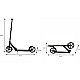 Sulankstomas juodas miesto paspirtukas 95–105 cm