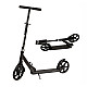Sulankstomas juodas miesto paspirtukas 95–105 cm