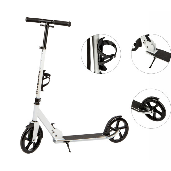 Sulankstomas baltas miesto paspirtukas 91–101 cm