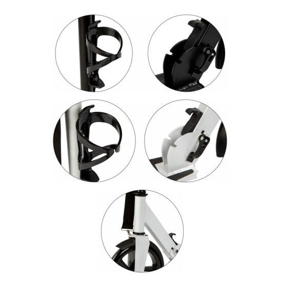 Sulankstomas baltas miesto paspirtukas 91–101 cm