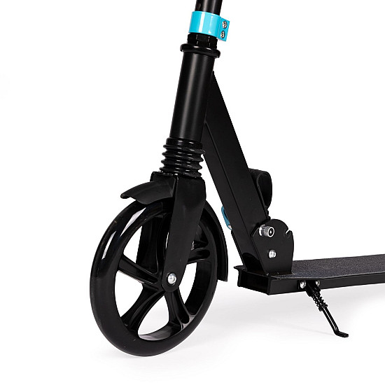 Sulankstomas juodas miesto paspirtukas 95–105 cm