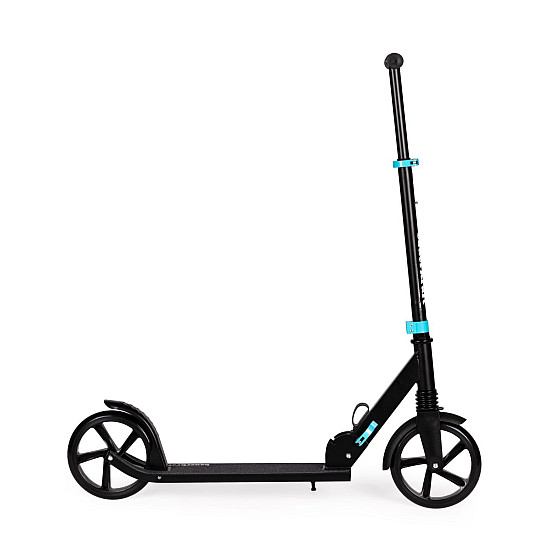 Sulankstomas juodas miesto paspirtukas 95–105 cm