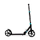 Sulankstomas juodas miesto paspirtukas 95–105 cm