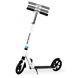 Sulankstomas baltas miesto paspirtukas 95–105 cm