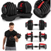 Säädettävä käsipaino jalustalla 2,5-24 kg MOVEPRO