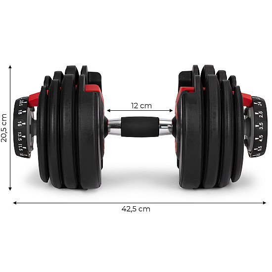 Reguliuojamas hantelis su stovu 2,5–24 kg MOVEPRO
