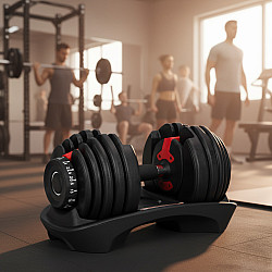 Reguliuojamas hantelis su stovu 2,5–24 kg MOVEPRO