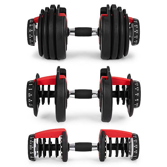Reguliuojamas hantelis su stovu 2,5–24 kg MOVEPRO