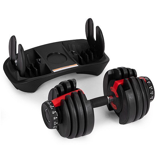 Reguliuojamas hantelis su stovu 2,5–24 kg MOVEPRO