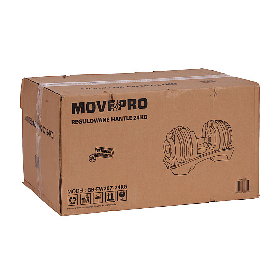 Reguliuojamas hantelis su stovu 2,5–24 kg MOVEPRO