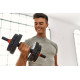 Adjustable Dumbbells 2x20 kg Barbell Set 40 kg Bar, MOVEPRO